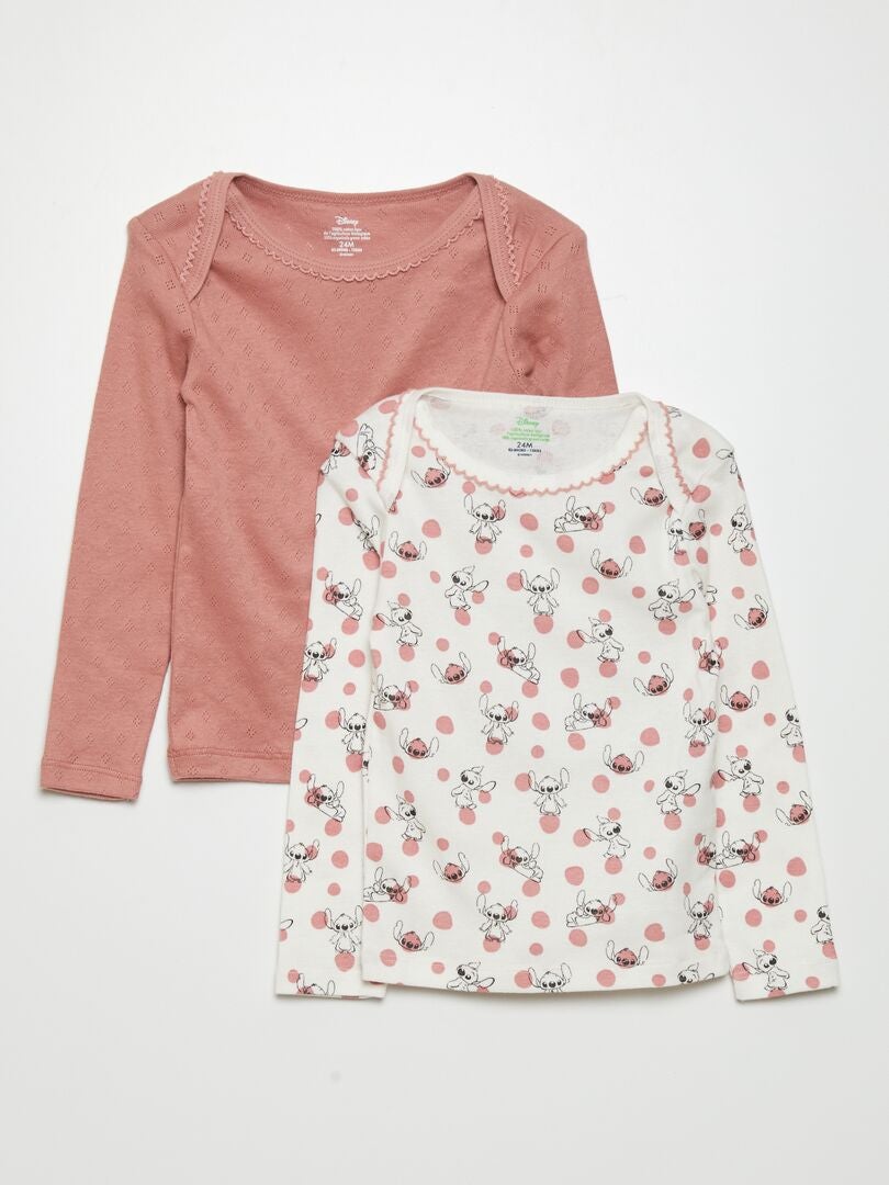 2 camisetas 'Disney' - BRANCAS