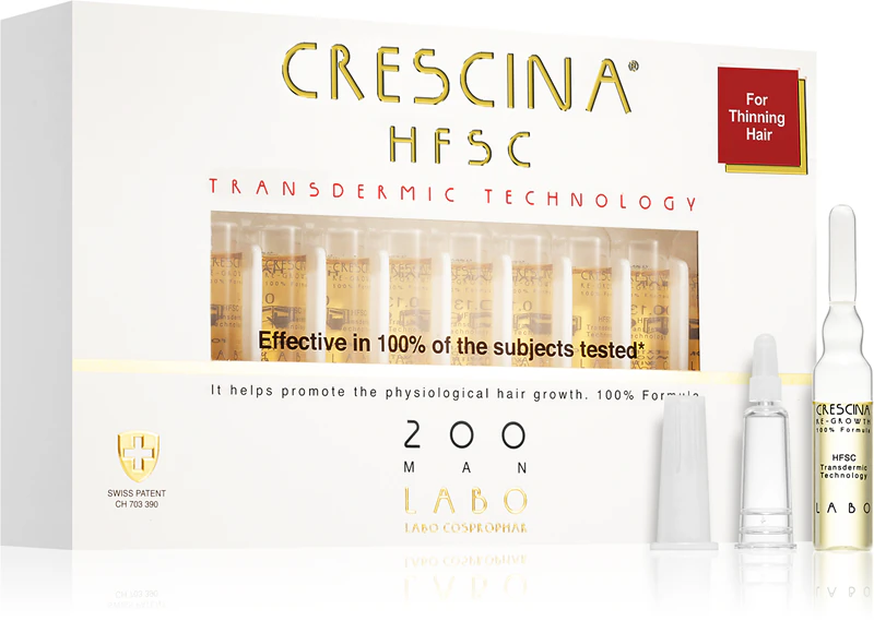 Crescina Transdermic 200 Re-Growth haargroeiondersteunende behandeling voor mannen