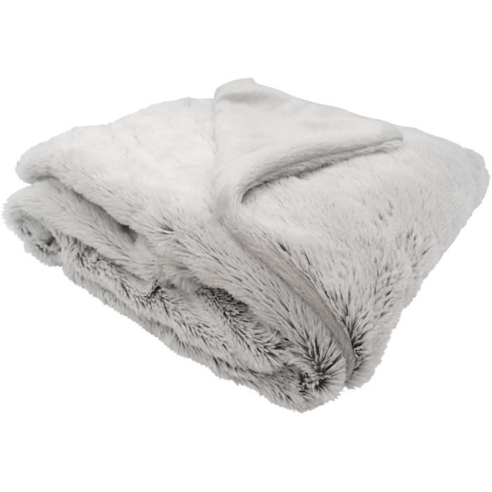 Couverture doublée - DOMIVA - Ultra douce et chaude - 75 x 100 cm - Souris