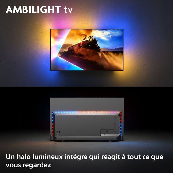 Philips 65OLED760 Ambilight - Televisor OLED de 65