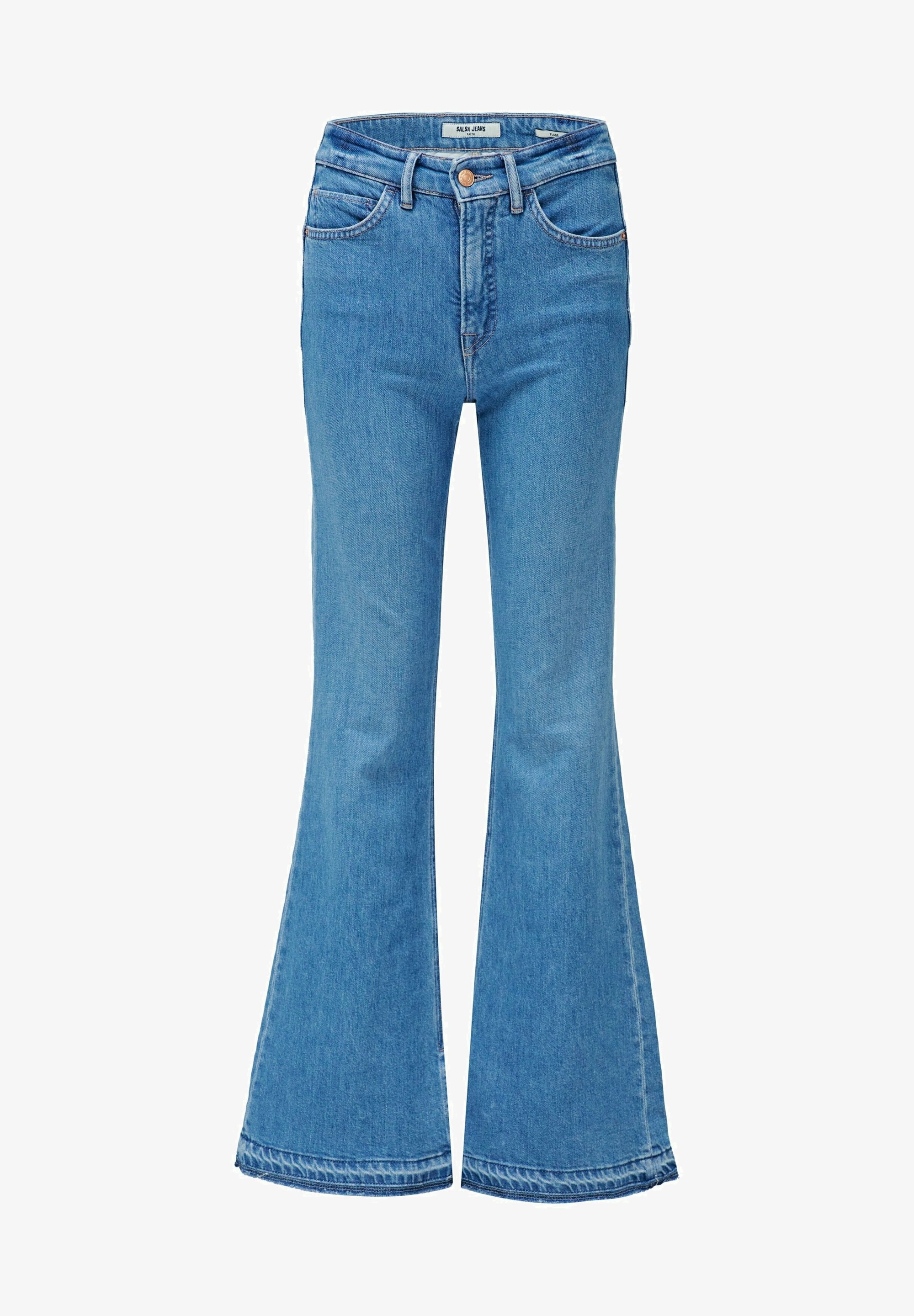 Salsa Jeans FAITH PUSH IN FLARE - Jeans a zampa d'elefante - blu