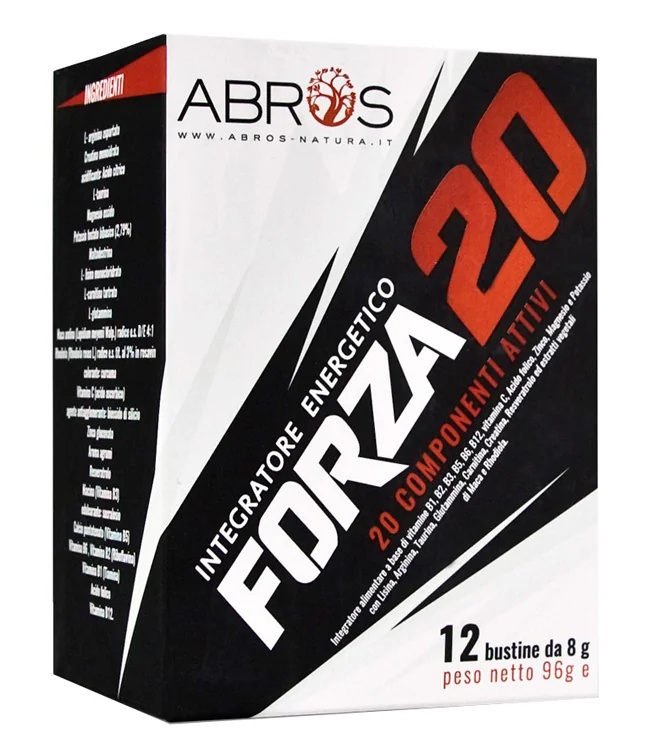 ABROS Forza 20 Energiesupplement 12 zakjes