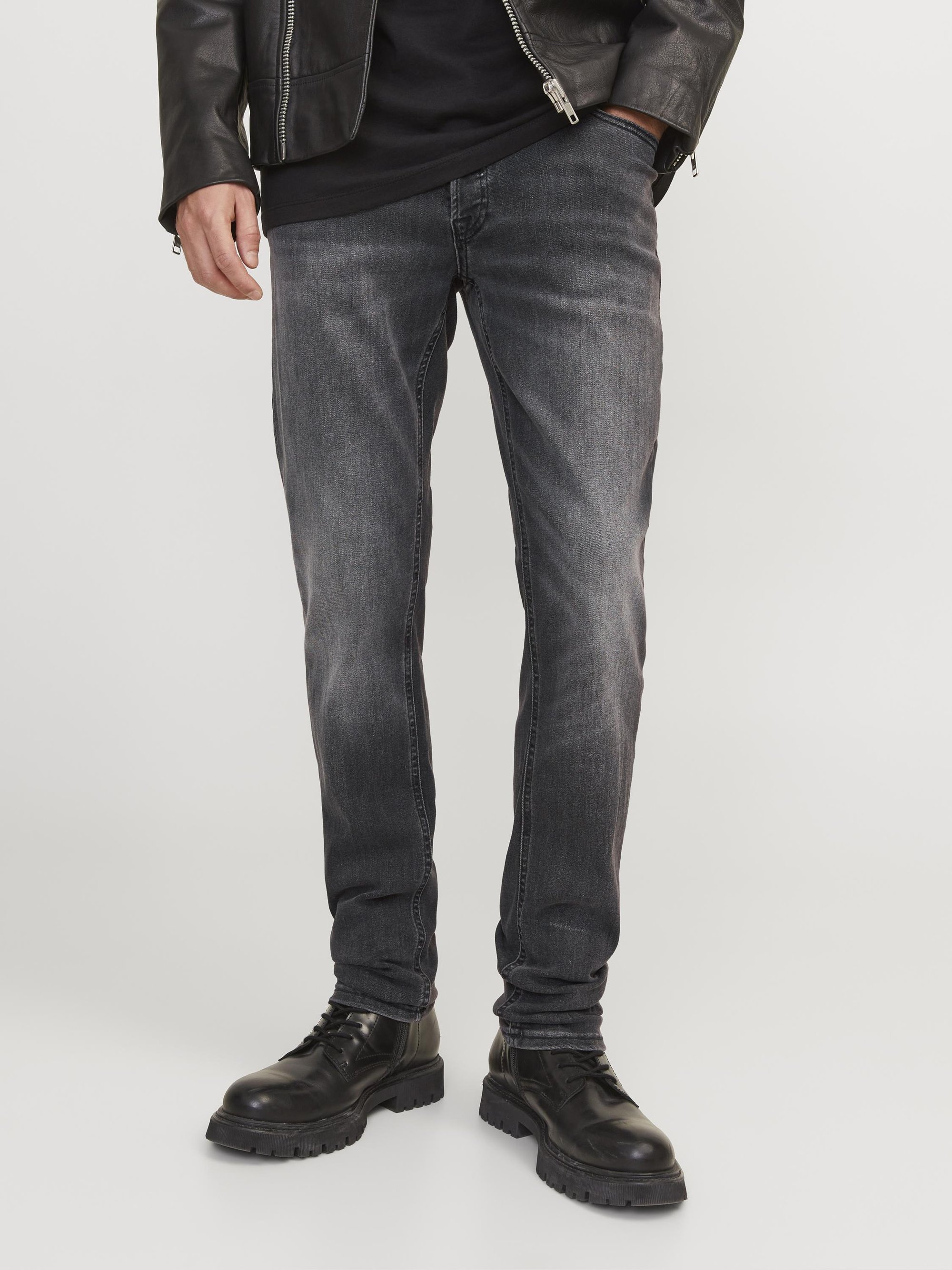 Jack & Jones JJIGLENN JORIGINAL - Relaxed fit jeans - zwarte denim
