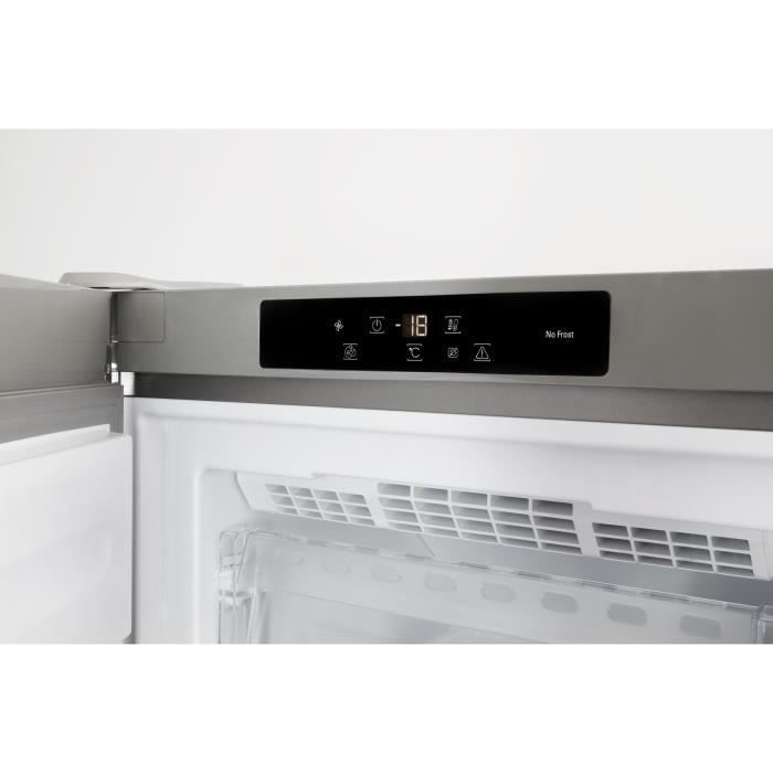 Staande vriezer - HOTPOINT UH8F2CXFR - 4 manden/lades - 263L - Energieklasse E - B 59,5 cm x H 187,5 cm - roestvrij staal