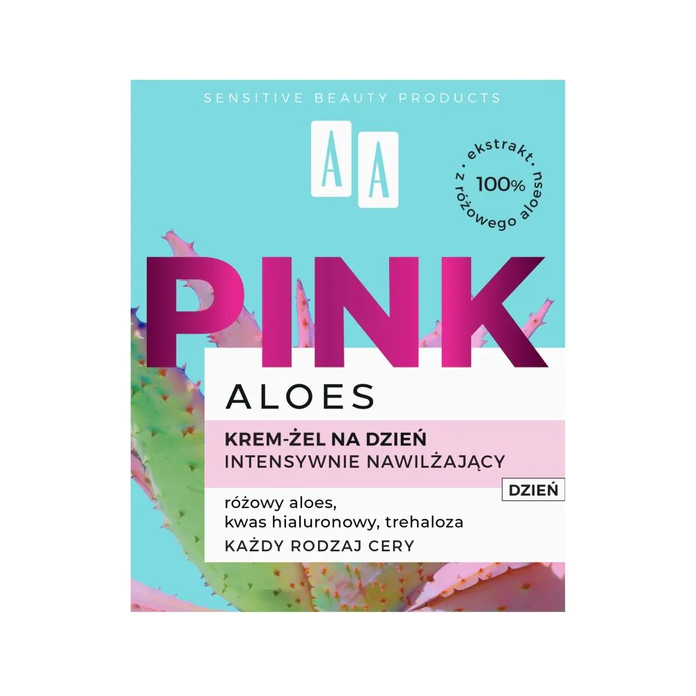 AA Aloes Pink krem intensywnie nawilżający żelowy na dzień