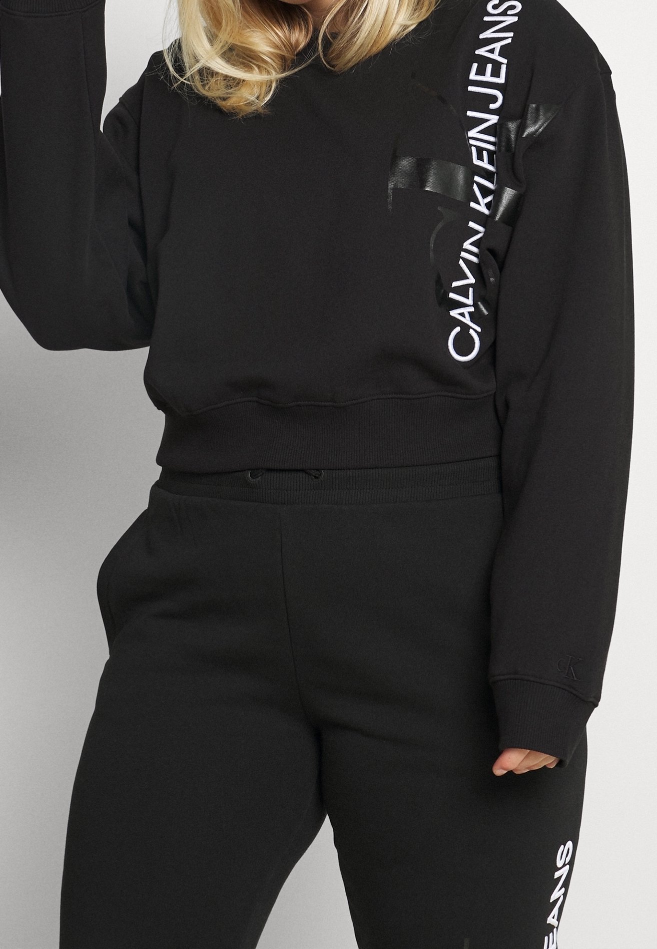 Felpa Calvin Klein Jeans Plus - nera