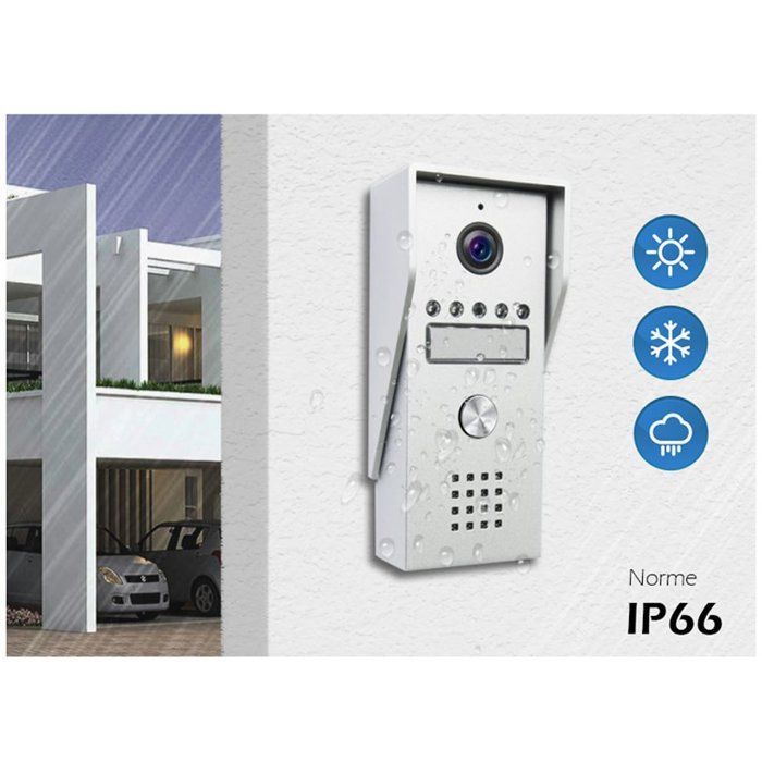 Videocitofono - KYF - Cablato - Connessione Wi-Fi - Touchscreen da 7