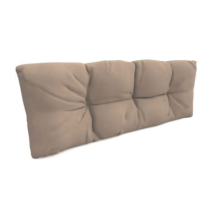 Cojines acolchados de palés - Beige - Respaldo 120x40 - 100% polipropileno - Interior/Exterior - POKAR