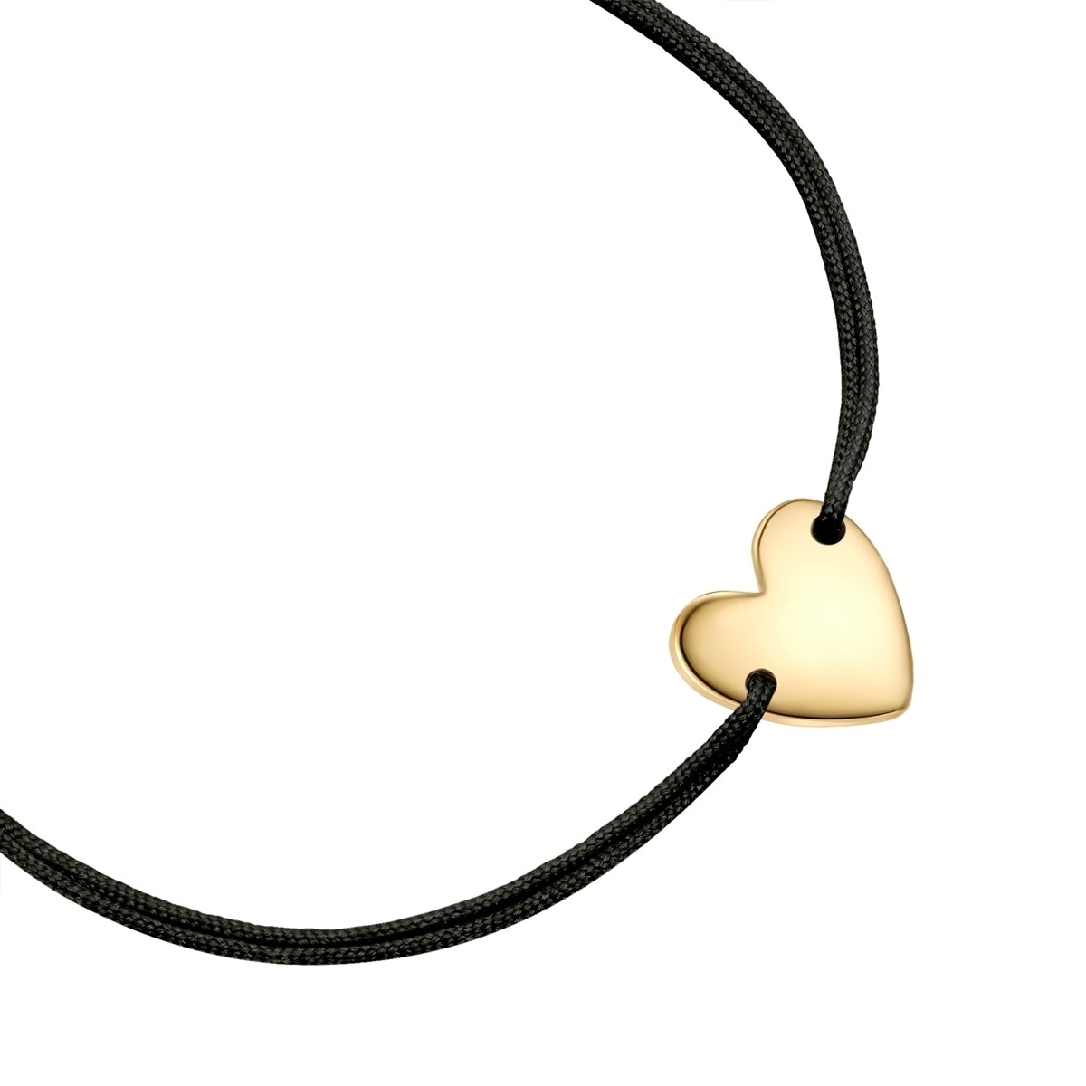 Glanzstücke München Bracelet Náramok so srdcom vyrobený zo striebra v zlatej farbe - 15,0 - 22,0 cm, flexibilne nastaviteľný