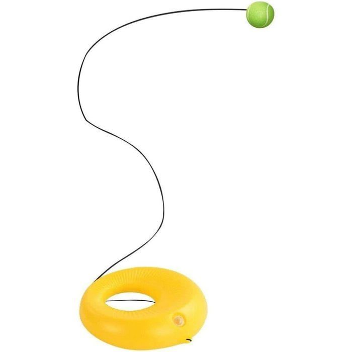 Entrenador portátil de pelotas de tenis, kit de rebote para principiantes (Etiqueta)