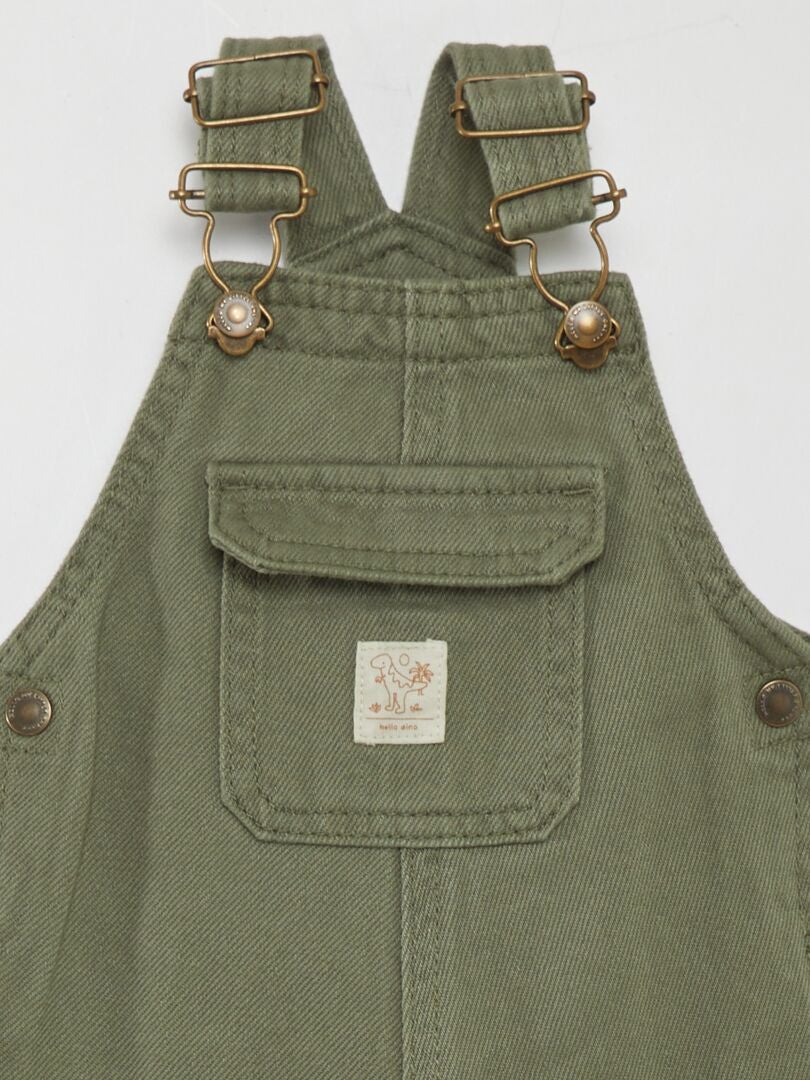 Effen lange overall - GROEN