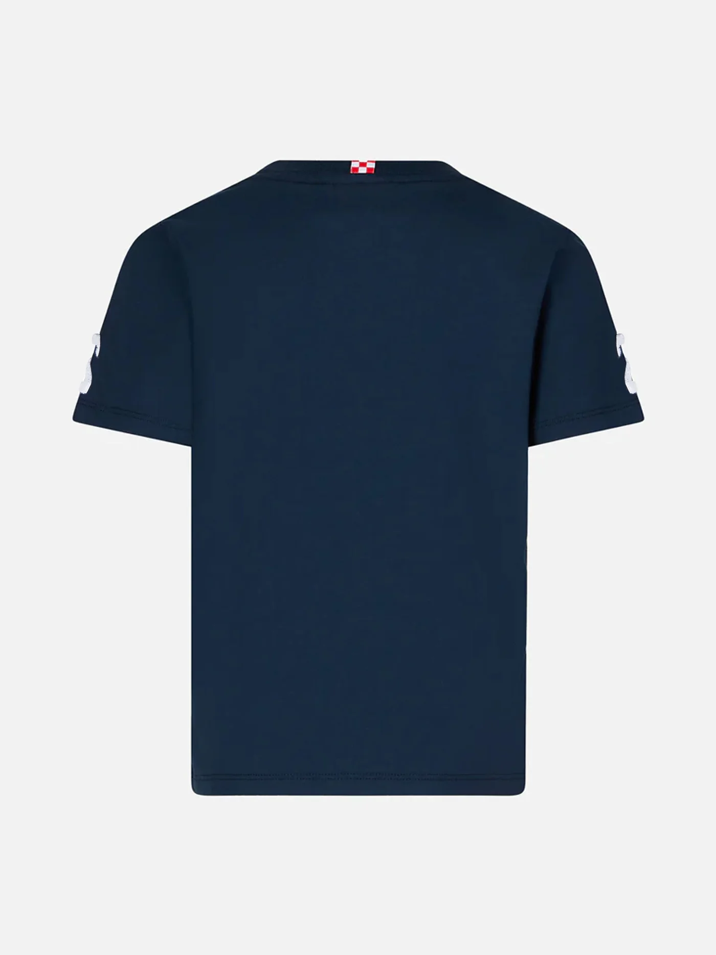 T-shirt da bambino in cotone con scritta St. Barth College