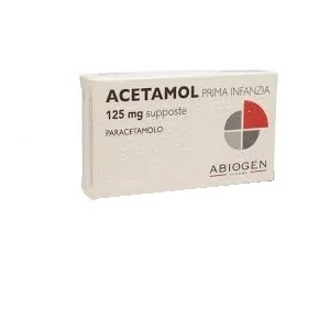 ABIOGEN Acetamol Vroege Kindertijd 125 mg 10 zetpillen Paracetamol