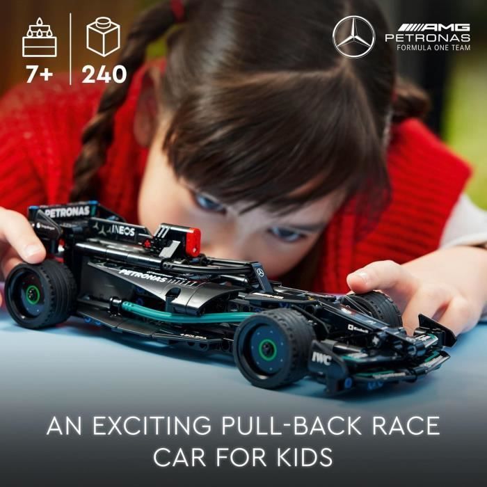 LEGO Mercedes-AMG F1 W14 E Performance 42165 Brinquedo de Construção - 240 Peças - Ação de Puxar - Idade 7+