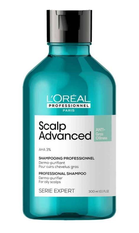 „Expert Scalp Advanced“ šampūnas nuo riebalų kaupimosi Šampūnai nuo riebalų kaupimosi