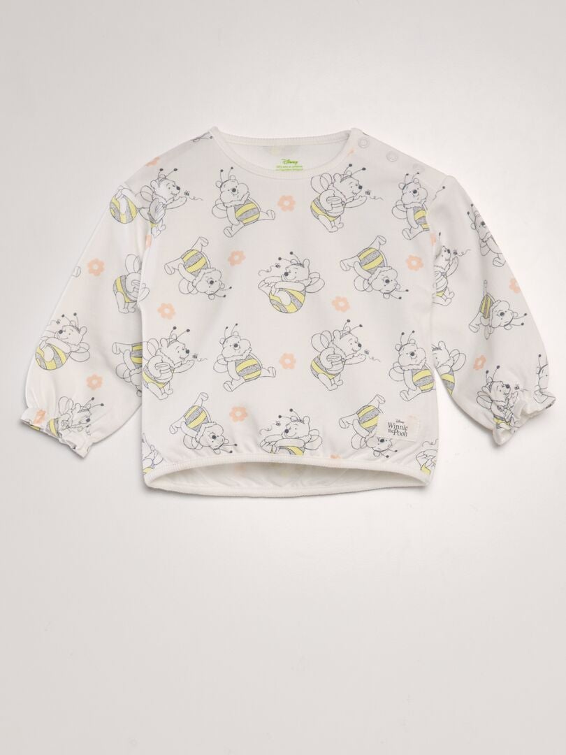 Disney-sweatshirt met ruchesmouwen - WIT
