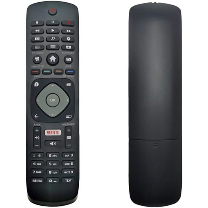 Mando a distancia universal de repuesto para mandos a distancia de televisores Philips.