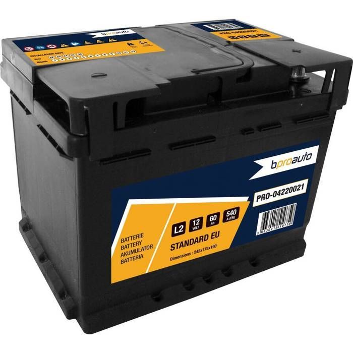 Batterie de voiture BPROAUTO 60Ah/540A  PRO-04220021