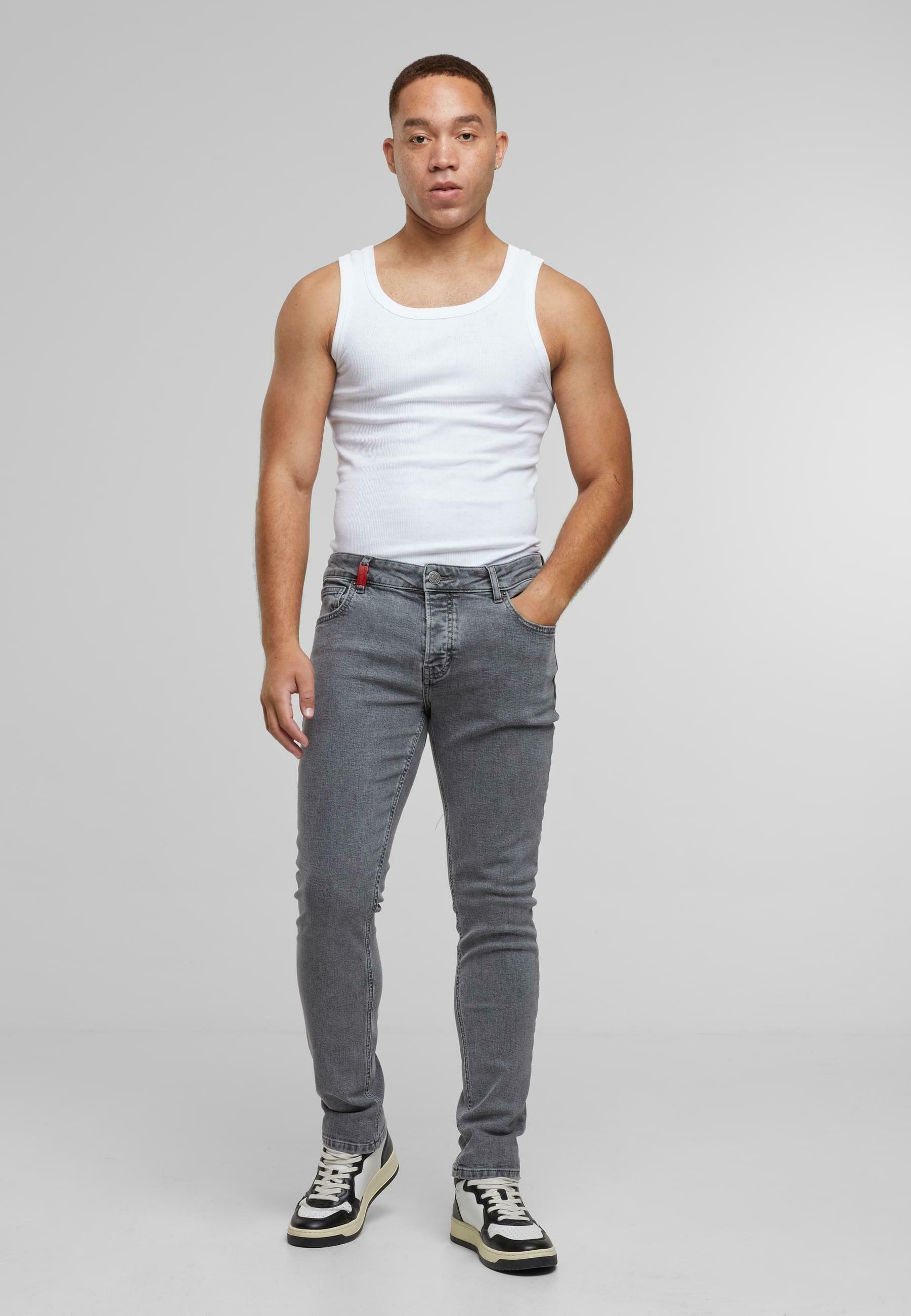 Jean slim ALEJANDRO BASIC 2Y Premium - Gris délavé