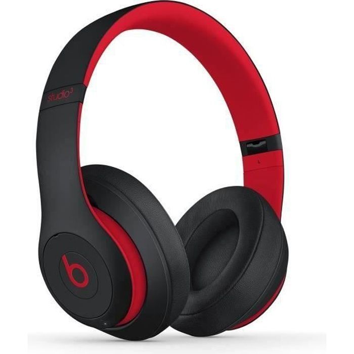 Beats Studio3 Wireless Over-Ear Headphones - The Beats Decade Collection - Defiant Black-Red - Refurbished - Excellent condition