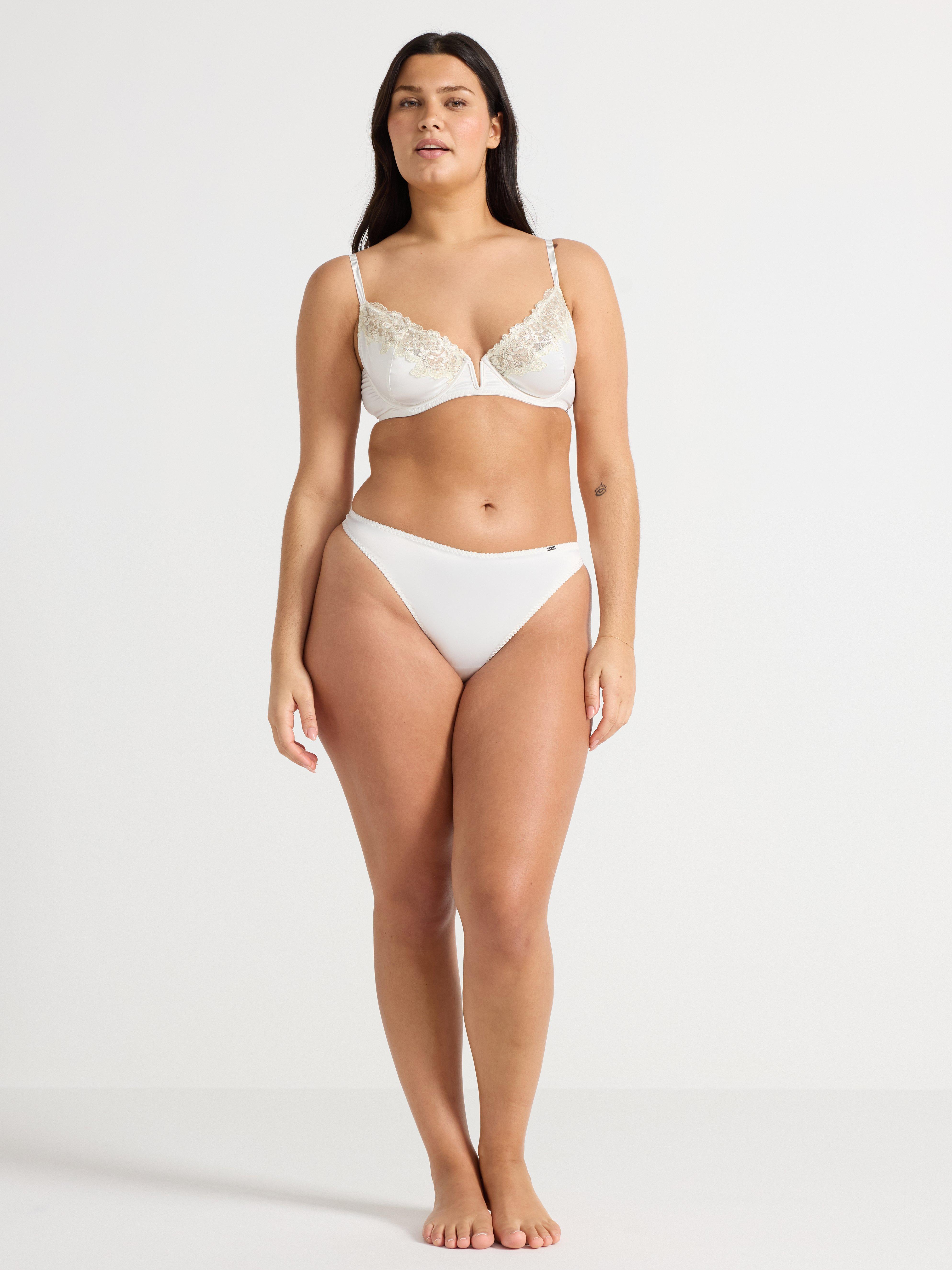 ella m – sujetador con aros sin relleno, blanco claro