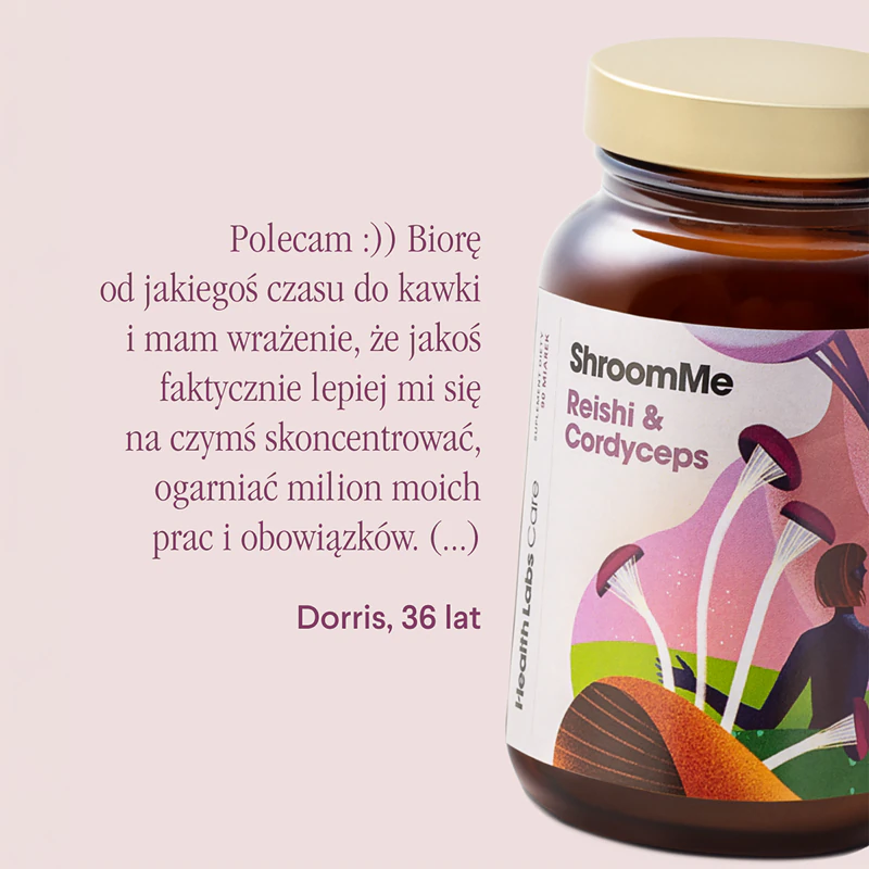 Health Labs Care ShroomMe Reishi & Cordyceps voedingssupplementpoeder ter ondersteuning van het immuunsysteem