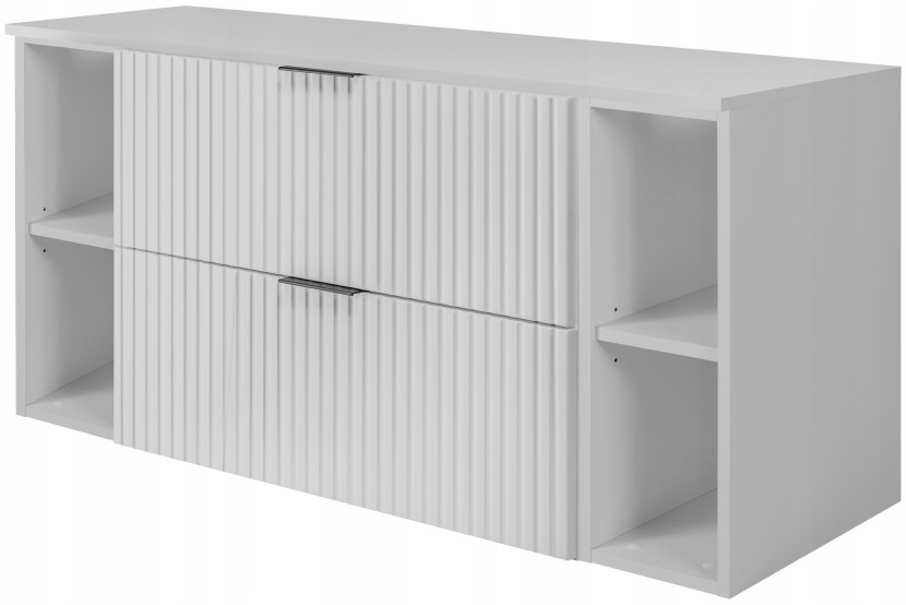 Szafka Łazienkowa 120 cm BIAŁA BLAT REGAŁY RYFLE 4S FLOW