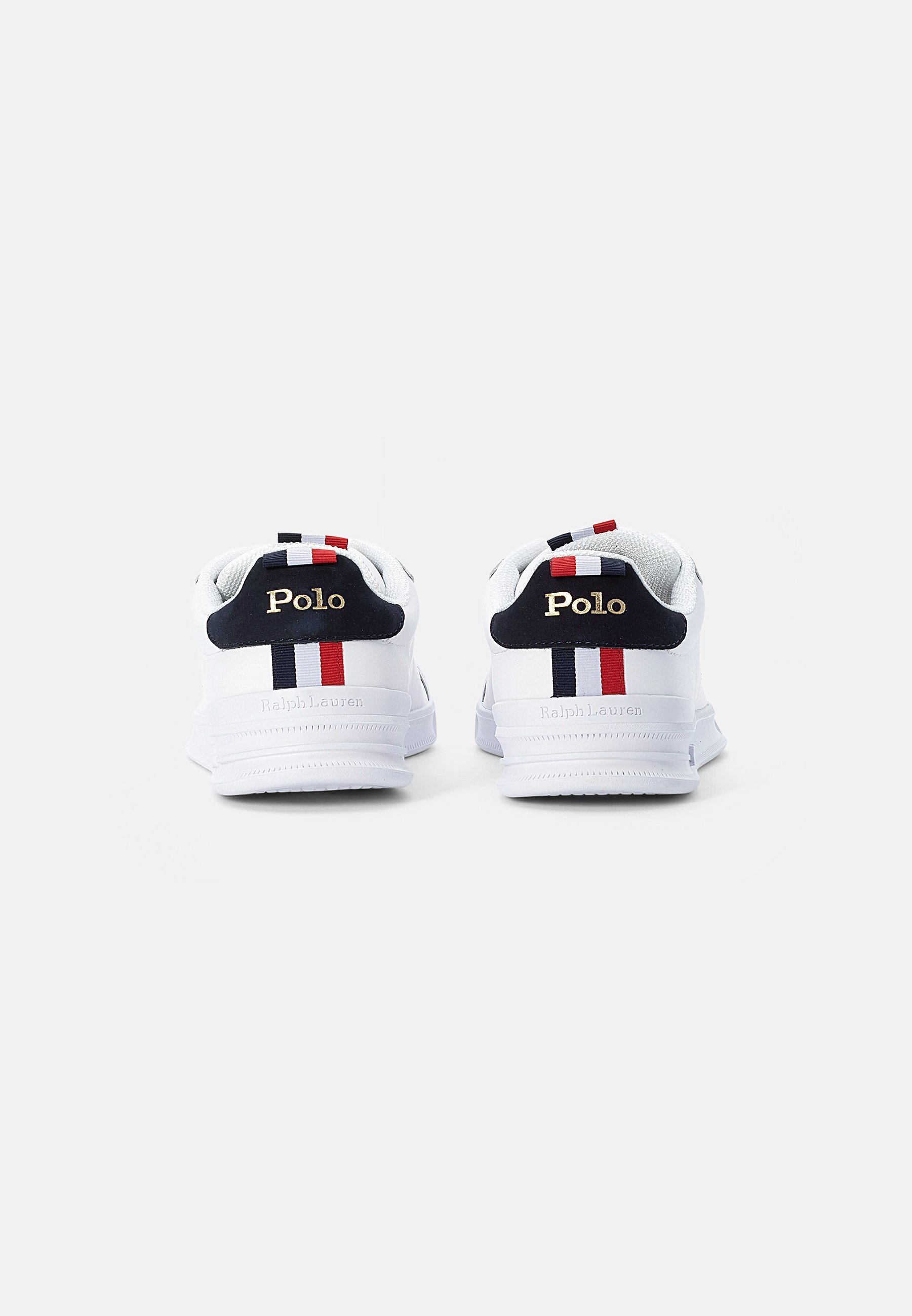 Polo Ralph Lauren HERITAGE COURT II Leder-Sneaker – Sneaker – weiß/marineblau/rot