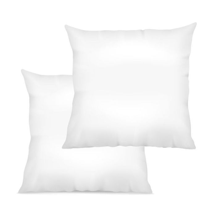 Lot de 2 Oreillers 60x60 cm – Coton 57 fils – Sensifibre 400 g – Fabrication Française – OEKO-TEX® STANDARD 100 – Blanc