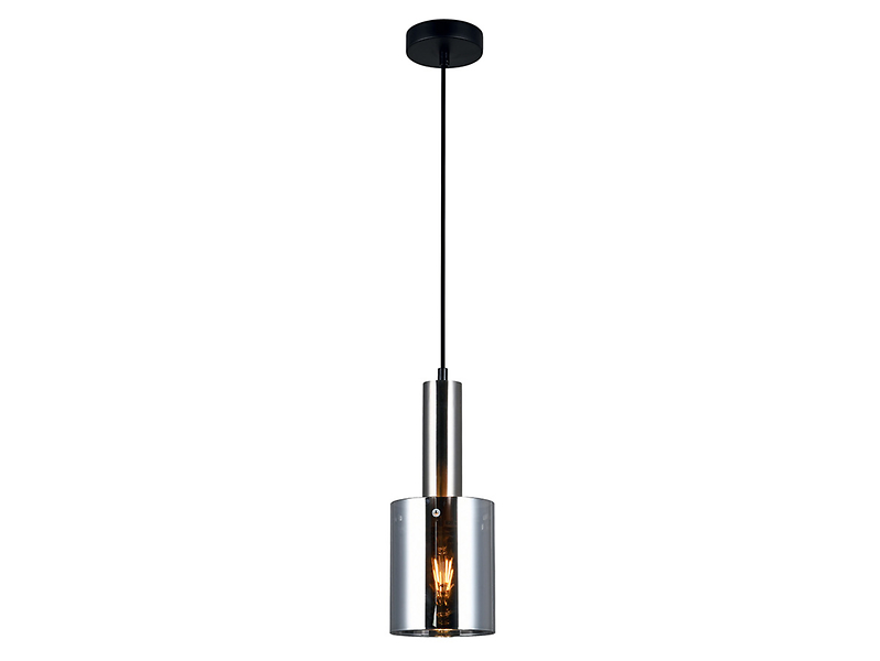Lampa wisząca Sardo stalowa srebrna