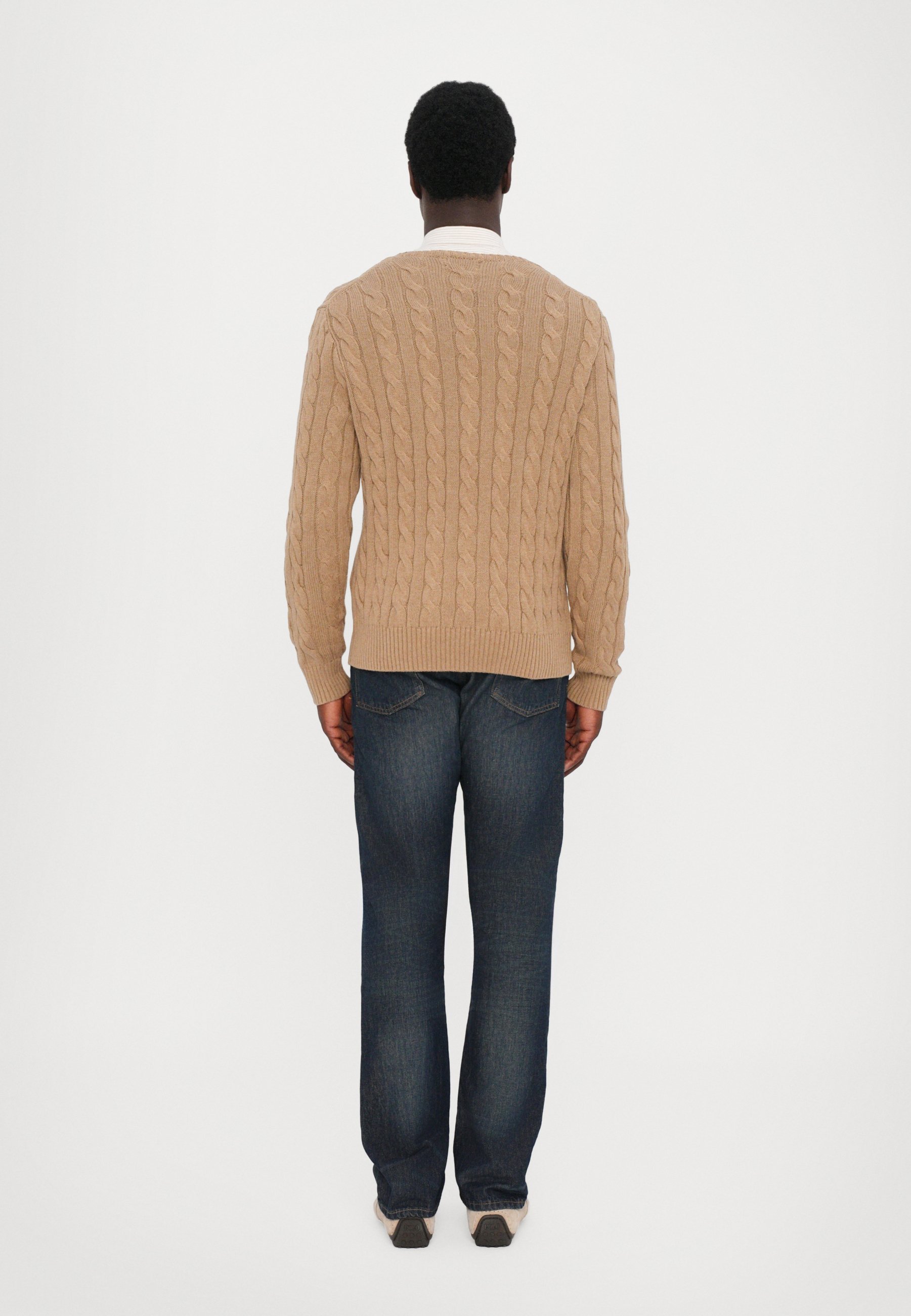 Maglione in cotone a trecce Polo Ralph Lauren - Maglione - color cammello