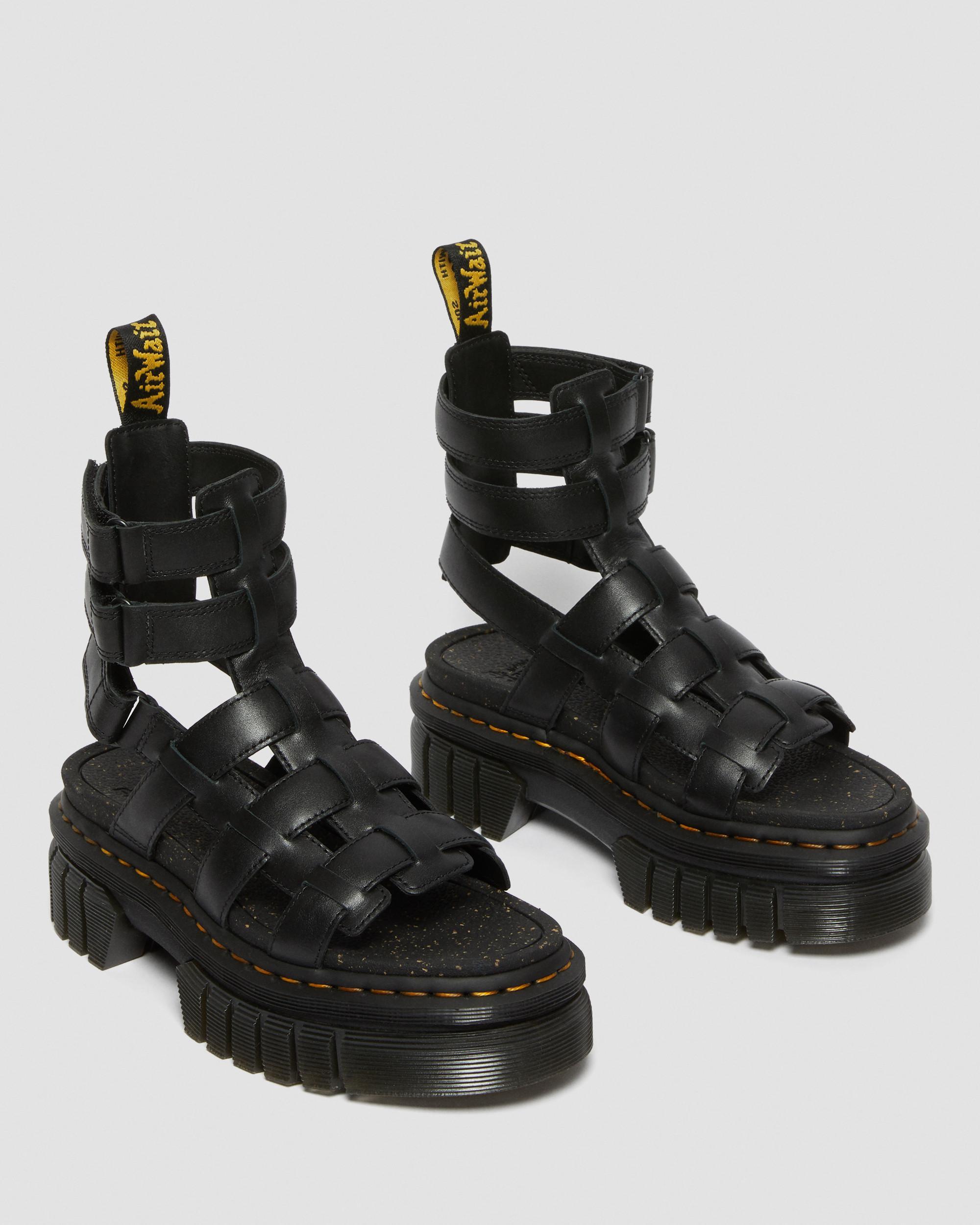 Ricki Nappa Lux Leder Gladiator Plateausandalen