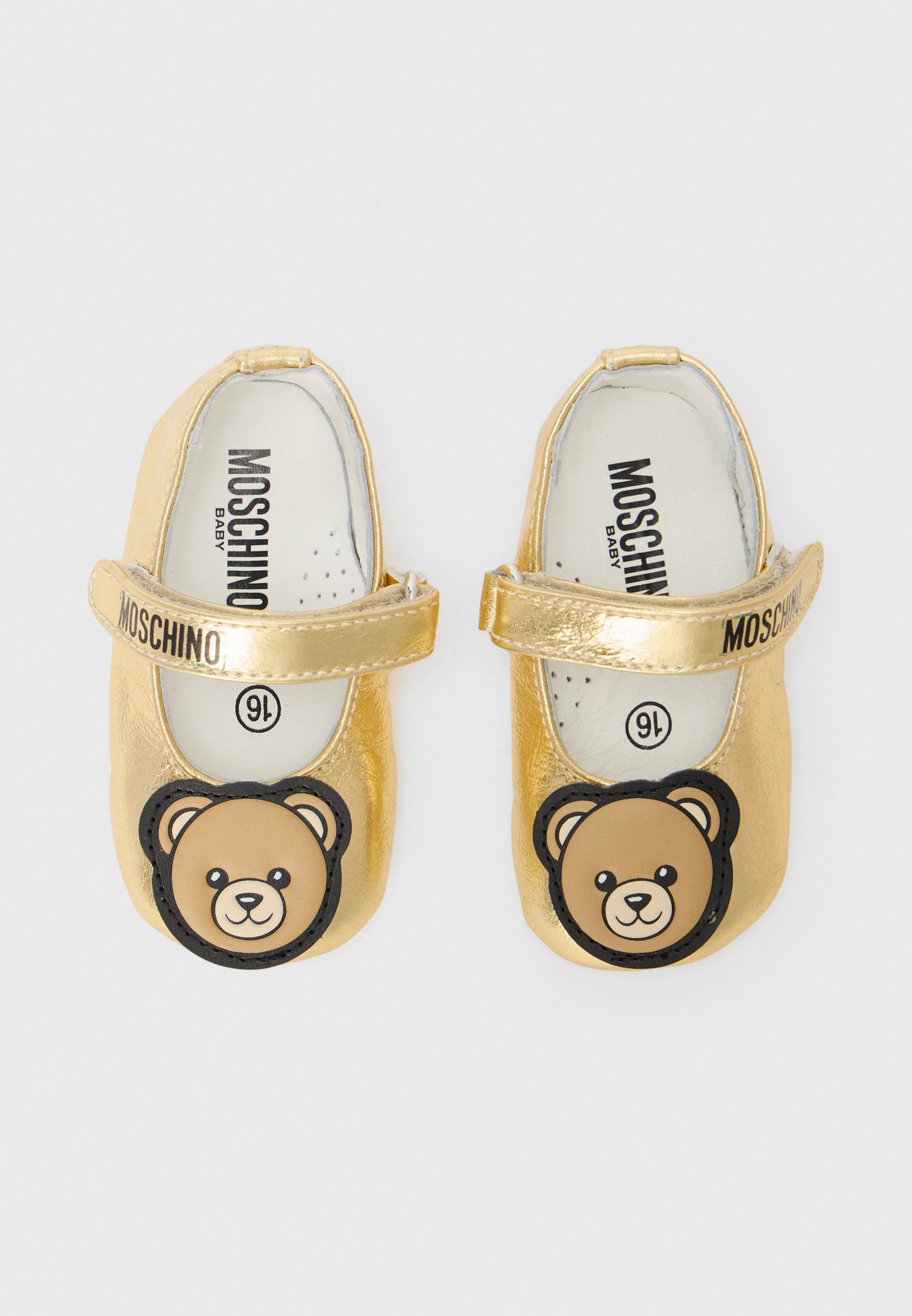 MOSCHINO UNISSEX - Sapatinhos de bebê - dourado/branco