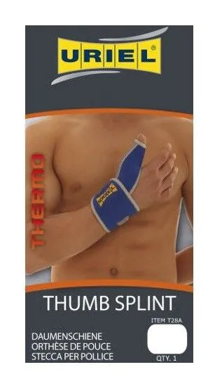 Uriel, Usztywniacz na kciuk, Kolor niebieski, Rozmiar L-XL