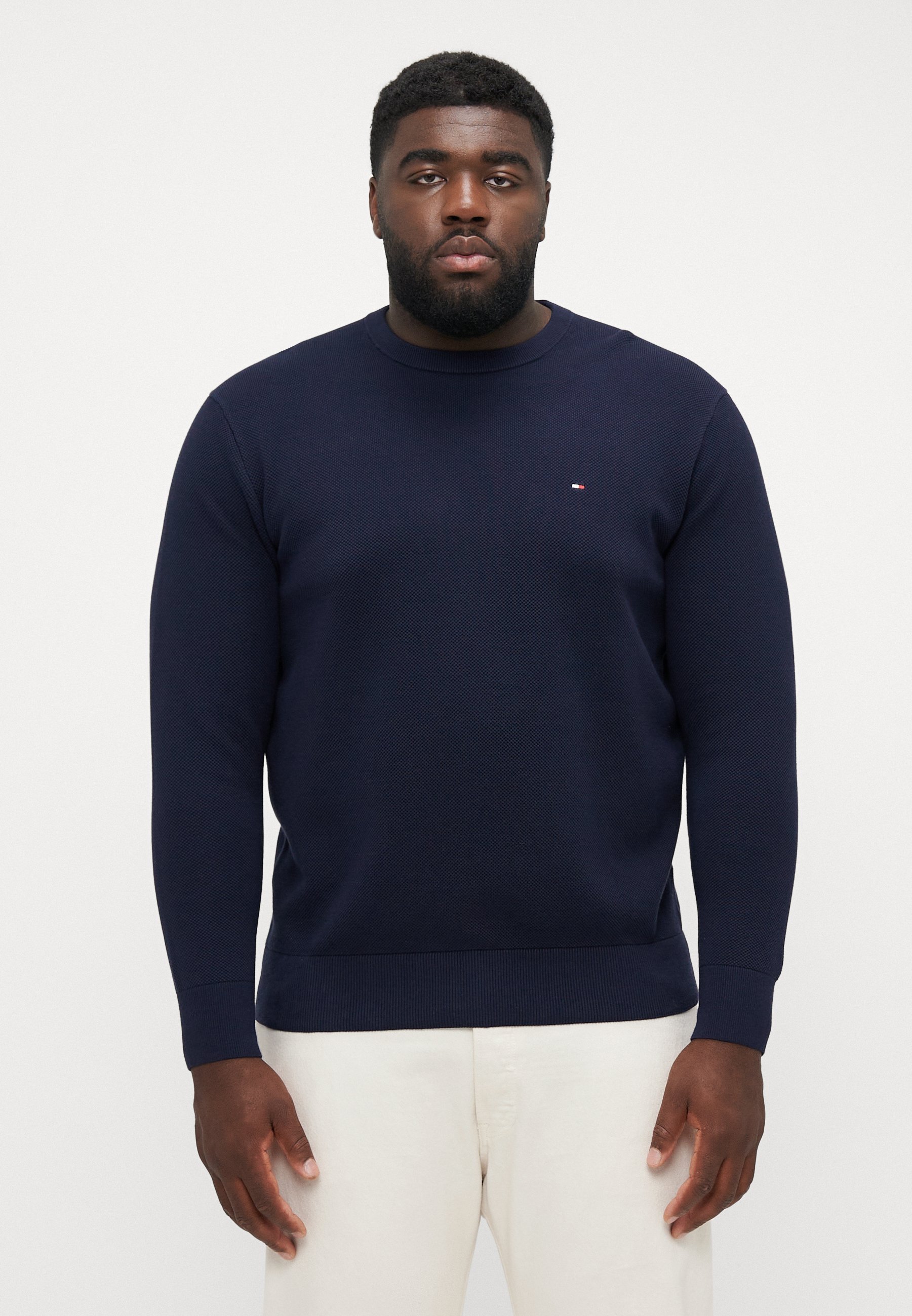 Pull Tommy Hilfiger ESSENTIAL STRUCTURE à col rond - Ciel du désert