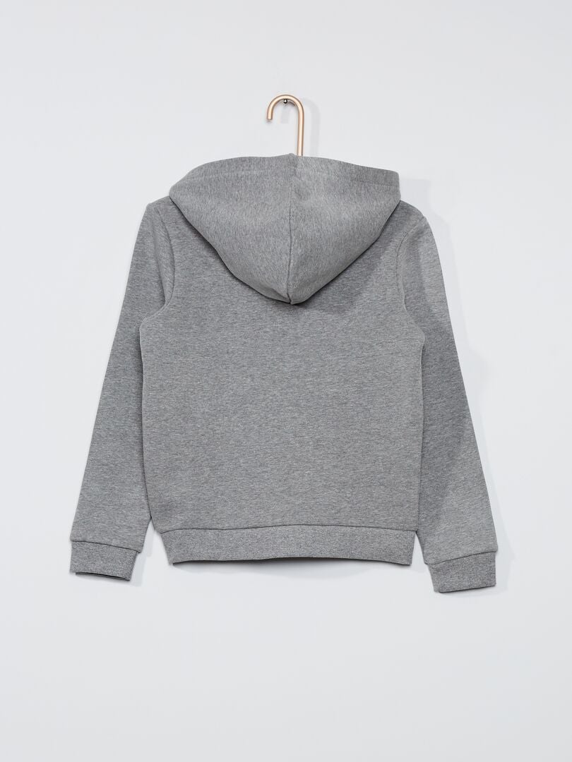 Sudadera con cremallera - Gris claro