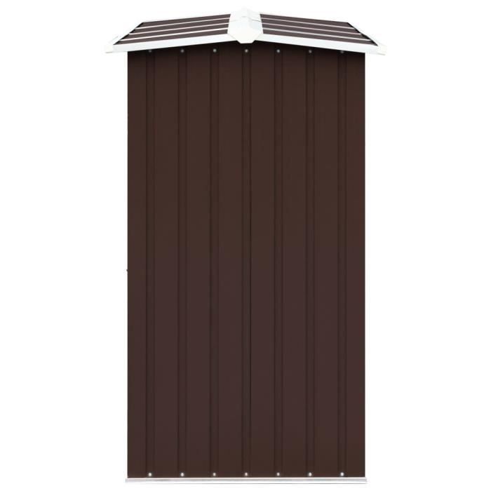 Luxueux Magnifique-Abri de stockage de bois Abri de Chauffage de Bois Abri de Jardin Acier galvanisé 330x92x153 cm Marron