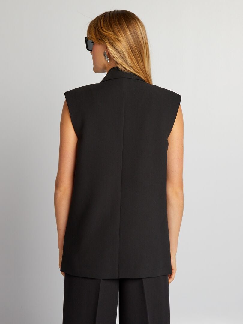 Blazer sem mangas - preto