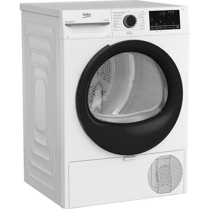 Asciugatrice a pompa di calore BEKO b300 D3H27493W - 7 kg - Induzione - Larghezza 60 cm - Sensore di umidità - Bianca