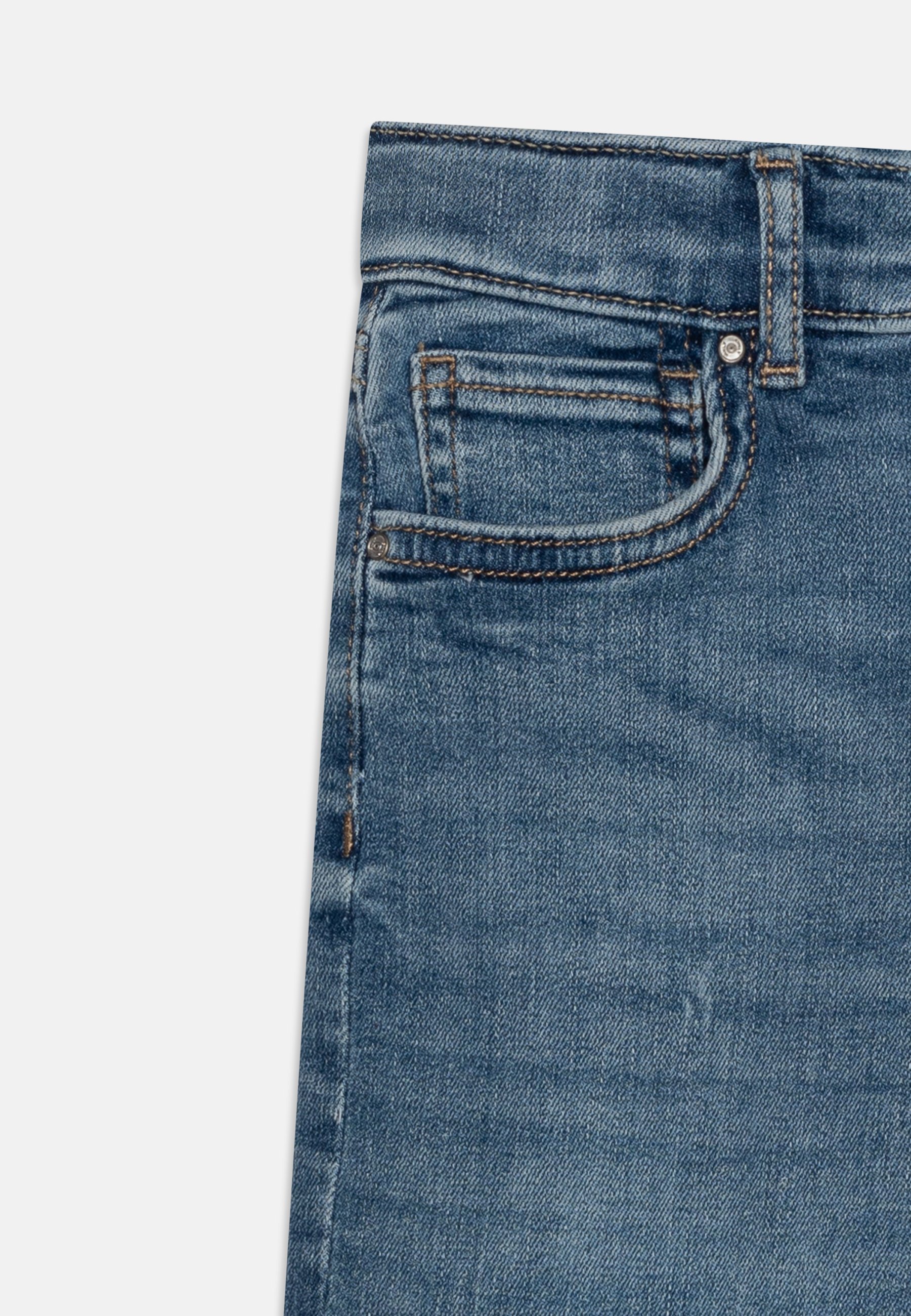 ONLY GIRLS KOGMADISON BLUSH WIDE - Calça jeans reta - azul médio