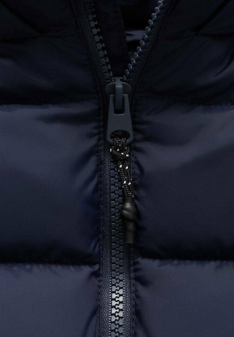 Mango Kids winterjas - blauw marineblauw