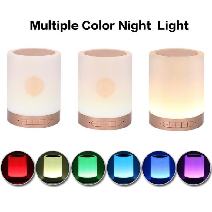 Altavoz Bluetooth para el Corán - Luz nocturna LED - Islam musulmán - Mujer embarazada Bebé