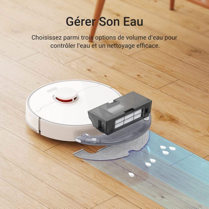 Dreame D10 Plus Robot Vacuum Cleaner - DREAME - White - 4000Pa - Laser Navigation