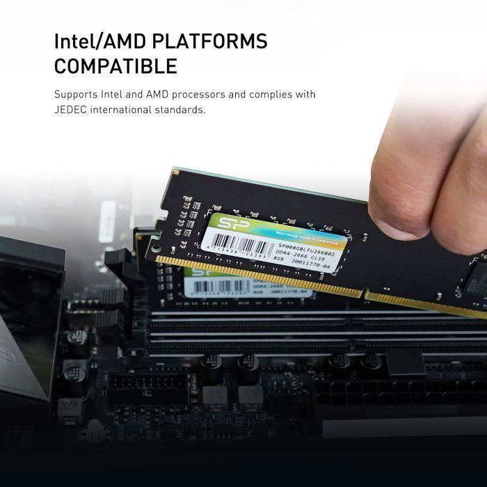 Memoria RAM DDR4 - Silicon Power - 32 GB (16 GB x 2) 3200 MT/s - CL22 UDIMM - SP032GBLFU320X22