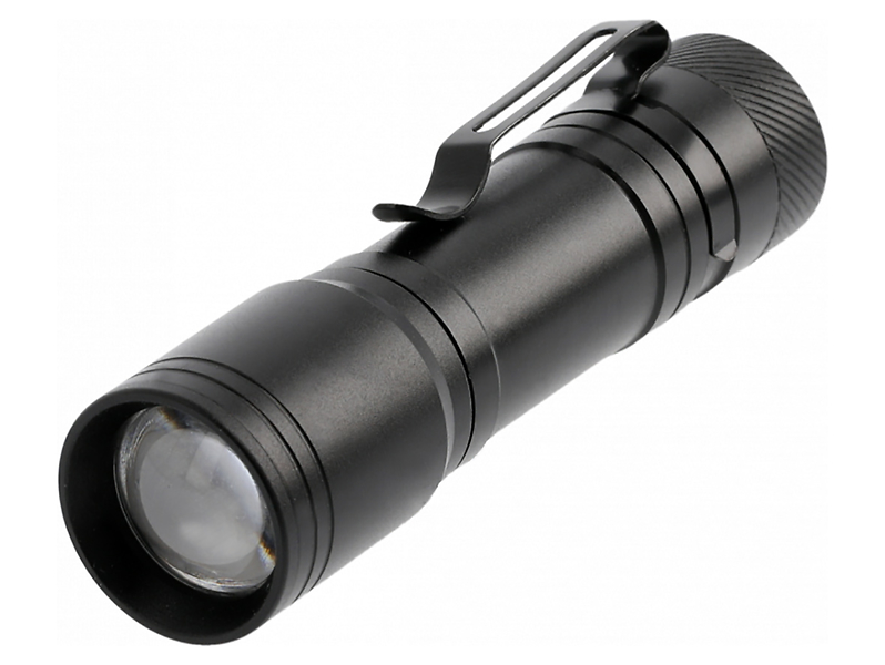 Latarka LED aluminiowa czarna