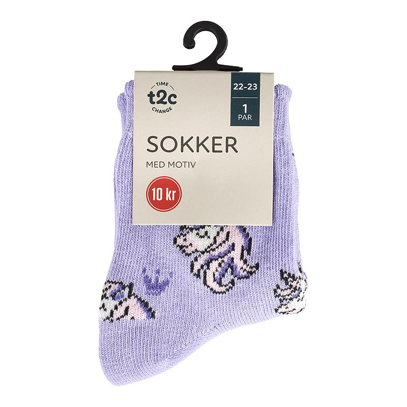 Time 2 Wissel katoenen sokken met motief maat 22/23