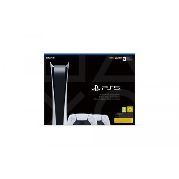 Console de salon - Sony - Playstation 5 - 825 Go - 2 contrôleurs DualSense - Blanc