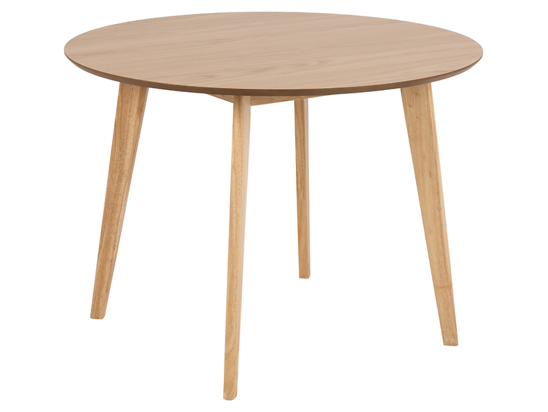Stół okrągły Roxby 105 cm dąb naturalny
