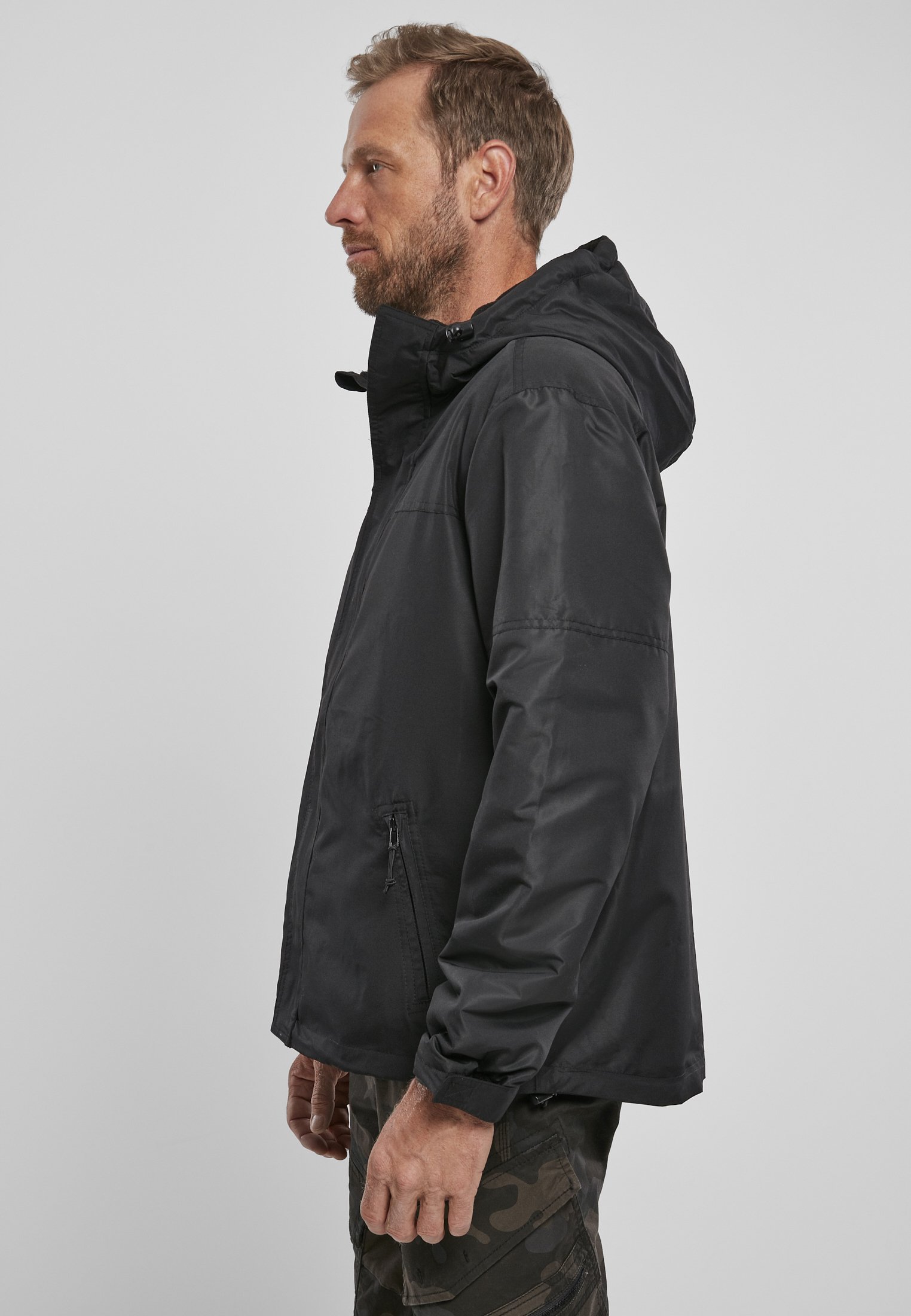 BREAKER FRONTZIP - Lett jakke - black
