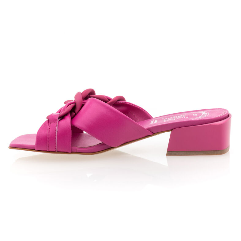 Zuecos/mules rosas para mujer